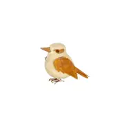 Decorative Kookaburra Poly Rust 18cm Bird Sculpture Home Ornament Decor Small