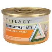 TRILOGY Complete Prey Pate Farm Raised Chicken 85gm x 24 Pack Wet Cat Food Pet