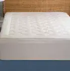 2 Inch Cooling Mattress Pad Cotton Cool Rest Cover Polyester Fiber Filling New