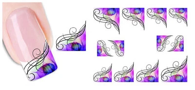 Beautiful Water Transfer Nail Tip Decal Art Stickers - Music - USA SHIPPER