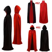 Halloween Costumes Unisex Adult Hooded Cape Cloak Witch Robe Death Vampire Sorce