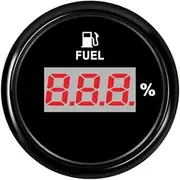 52mm Auto Fuel Level Gauge 0-190ohm 240-33ohm Waterproof Pointer Fuel Level Meter Car Fuel Sender Unit Fit Boar Car Yacht RV Fuel Gauge(BN 240-33 ohm)