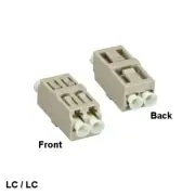 KNTK LC to LC Duplex Multi-Mode Fiber Optic CAdapter Feedthrough Connector