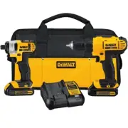 DeWALT Driver Combo Kit DCK240C2 20V Max Cordless Compact Drill / Impact Drivers