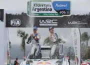 Jari Matti Latvala Mikka Anttila VW podium 2014 WRC Rally Car Old Photo 2