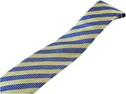 [Zasel] Mens Light Blue & Lemon Striped Elegant Patterned 8cm Neck Tie Light Blue, Lemon