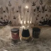 Bath & Body Works Halloween 2022 Witch Hand Single Candle Holder & Two Candles