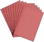Rhino A4 Exercise Books, 64 Page / 15mm Lined Paper Notebook, 10 Pack, Office & School Stationery Supplies, Pink