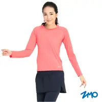 在飛比找PChome24h購物優惠-【ZMO】女運動彈力長袖上衣TP546 / 粉橘