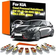 LED Bulbs Interior Reading Light Kit, For Kia Ceed Proceed Hatchback SW ED JD CD 1 2 3 MK1 MK2 MK3 2006-2020 2021 2022 2023