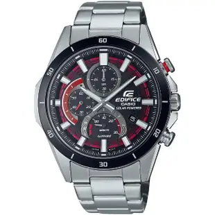 【CASIO 卡西歐】EDIFICE 太陽能 纖薄動感運動風三眼計時手錶(EFS-S610DB-1A)