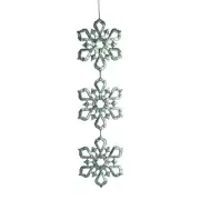 Snowflake Drops Christmas Ornament, 6-1/2-inch