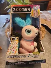 Zoomer Hungry Bunnies Shreddy Interactive Rabbit Toy - Pink