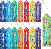 Lewtemi Fun Award Ribbons Honorable Mention Ribbon Medal Prize Ribbons Participation Ribbon with Event Card and Rope for Competition Sports Event School Contest Student Awards and Incentives