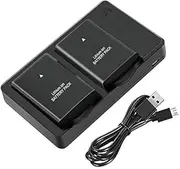 ELASO 2 Pack EN-EL14 EN-EL14a Battery and Charger Compatible with Nikon D3500, D3100, D3200, D3300, D3400, D5100, D5200, D5300, D5500, D5600, DF, Coolpix P7000, P7100, P7700, P7800 Camera