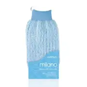 Caronlab Milano Body Exfoliating Massage Glove Mitt Wax Waxing Skin Care Blue