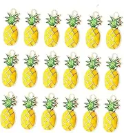 [DECORNIJIA] Alloy Pendant Accessories Tropical Charms Head Enamel Charm for Jewelry Making Fruit Enamel Charms Headgear Tropical Beads Pineapple Charm Bulk Craft Accessories