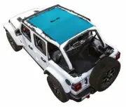 SpiderWebShade Mesh Bikini Top-Teal, for Jeep JL 4dr.; SWS-SHDTOP-01-JL4D-TEL