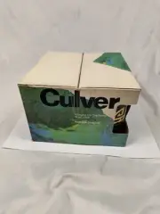 Vintage Culver 22k Gold Shou Lowball Whiskey Glasses Nib Set 4 80s Silk-screened