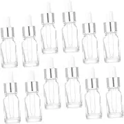 WOFASHPURET 12Pcs Light Reusable Dropper Bottles for Essential Oils Perfumes and Aromatherapy Practical Travel Bottles with Tight Fitting Caps to Prevent Leakage