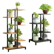 4/6 Tr Indoor Outdoor Metal Plant Flower Pot Display Rack Stand Bookshelf Shelf