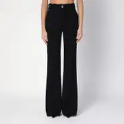 [Patou] Black wool blend bell-bottom trousers 36 FR Black