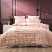 Renee Taylor Classic Cotton Vintage washed Tufted Quilt Cover set Blush