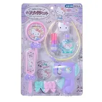 在飛比找樂天市場購物網優惠-小禮堂 Hello Kitty 吹風機髮飾玩具組 (紫綠泡殼