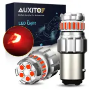 AUXITO 2x BAY15D 1157 Pure Red LED Turn Signal Light Tail Brake Stop Lamp Bulb (for: Renault)
