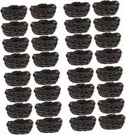Sosoport 4sets Simulated Bird's Nest Suet Blocks for Wild Kit Outdoor Owl Natural Style Bird Nest Fairy Gardens Hummingbird Bird Feeders Cardinal Clip Nests Resin 8pcs*4