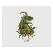 2 x 'Clever Velociraptor Dinosaur' Lens Cleaning Cloths (LC00020700)