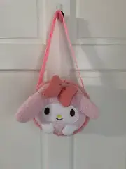 NWT Sanrio Japan My Melody Macaron Wooly Plush Crossbody Bag
