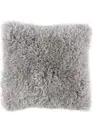 Lavish Home Oversized Floor or Throw Pillow Shag Faux Fur 24 X 24 Grey Gray