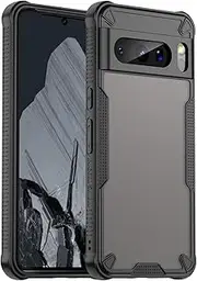 RUNGOS for Google Pixel 8 Pro Case Translucent Matte [Remarkable Mil-Grade Shockproof] [Slim Fit, Anti-Slip Side] [Wireless Charging] 10Ft Drop Tested Bumper Cover for Google Pixel 8 Pro Phone Case