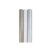 JAM Paper Assorted Gift Wrap Holiday Wrapping Paper Set 53.5 Sq. Ft Total Silver