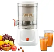 Rechargeable Electric Juicer, Automatic Citrus Juicer Machines with USB and Cleaning Brush for Orange, Lemon, Grapefruit, One-Touch Button