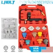 LABLT 14Pcs Radiator Pump Pressure Leak Tester Coolant System Test Tool Kit