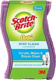 [Scotch-Brite] Clean Rinse Scrubber 202, 2-Count (Pack of 3)