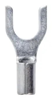 Jandorf 60915 Tin-Plated Copper #10 Stud Uninsulated Spade Terminal 16 to 14 AWG