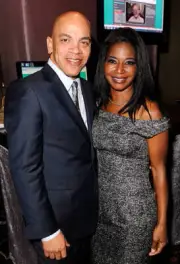 Composer/musician Ricky Minor Karen Denise attend the Ambassadors - Old Photo
