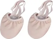 NOLITOY Half Sole Dance Shoes, Stretchy Canvas Pirouette Shoes for Ballet, Lyrical, Modern, Jazz Dance, and Contemporary