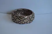 KIRKS FOLLY CRYSTAL STRETCH BRACELET IN COOPER TONE