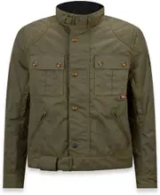 Belstaff Brooklands Motorycle Wax Jacket, green, Size S for Men