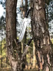 11 Inch Hand Forged Custom knife | Full Tang Khukuri Using blade | Handmade