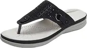 Cute Womens Slippers Size 6 And Autumn Thick Wedge Heels Orthopedic Hollow Decoration Clip Toe Holiday Beach Casual Slippers S Womens Size 11