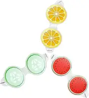 Healeved 3pcs Fruit Ice Eye Mask Patch Cooling Blindfold Eye Mask Skincare Cooling Eye Pads Cooling Pads Cold Eye Pads Charms Face Heated Eye Mask Skin Care Products Fruits Fruitful Gel