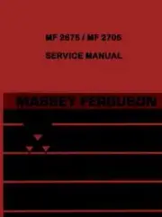Massey Ferguson MF 2675 2705 MF2675 MF2705 Tractor Shop Service Manual