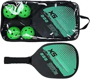 -Paddle Set of 2 Paddle Ball Set | Equipment | Set of 2 Bats with Comfort Grip, 4 Pickle Balls and Paddles for Beginners and Professionals