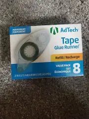 AdTech Glue Runner Permanent Crafters Tape Refills for Crafting, 8pk