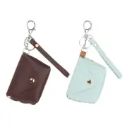 Coin Pouch, 2Pcs Mini Coin Purse Keychains, Pink, Light Blue